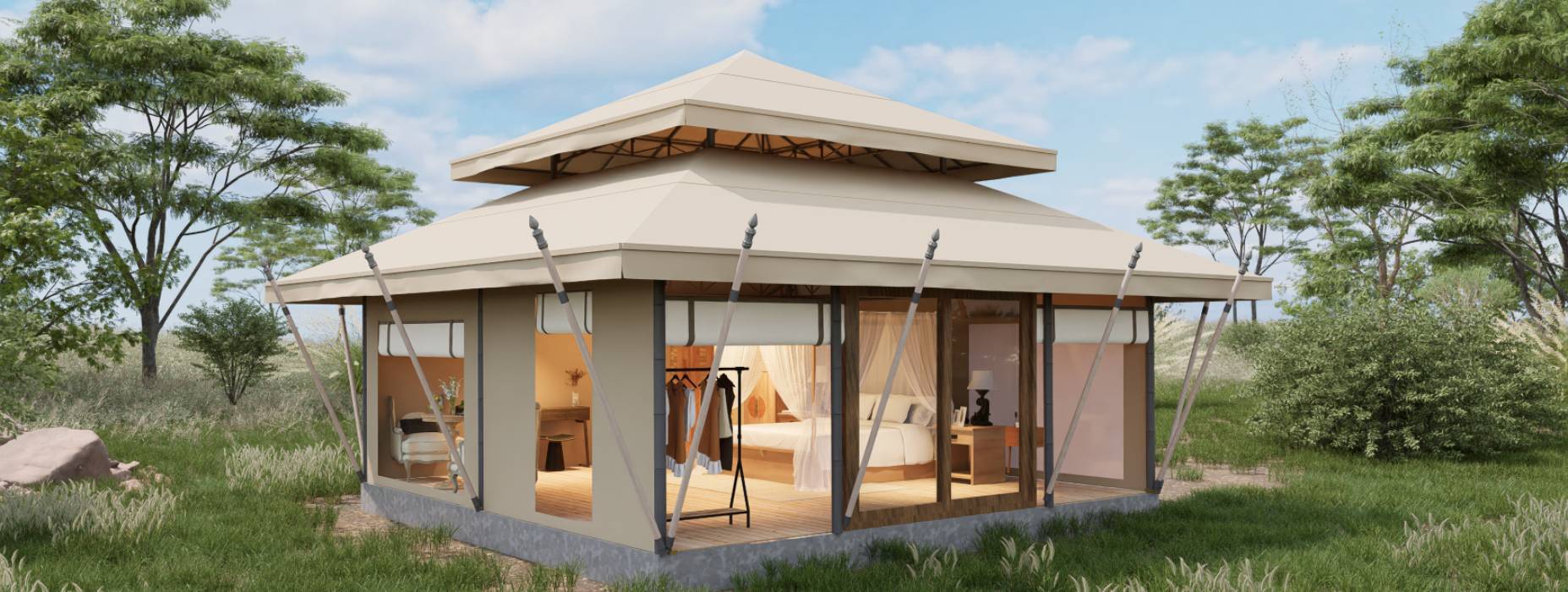 绵阳户外野奢帐篷